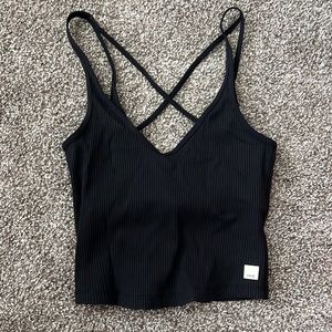 Vuori Women’s Rib Crop Tank black size small